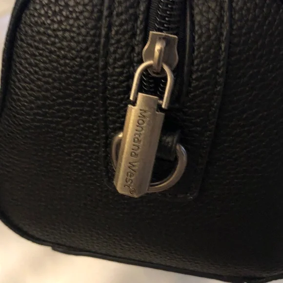 Montana West Black Faux Leather Embroidered Sugar Skull Satchel Crossbody NWT - Picture 6 of 16